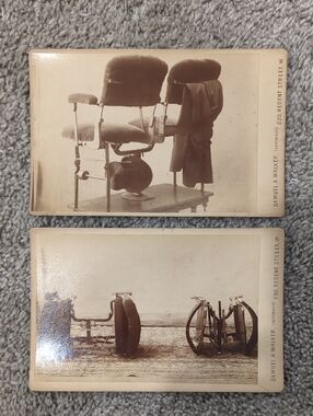 Pair Of Photos Of Folding Chairs By Samuel A. Walker